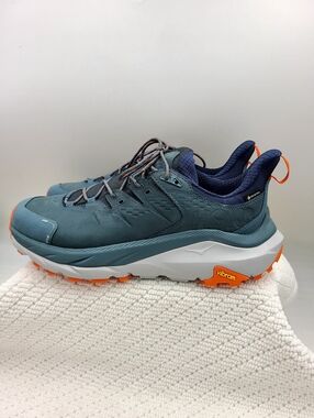 Hoka One One Men's Trail Runner in Teal, Navy & Orange
